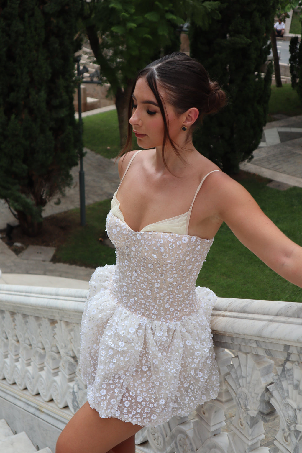 ‘CAMELLIA’ Embellished Dress
