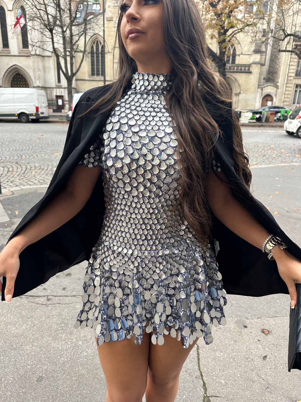‘FOR THE FAME’ Sequin Dress - Silver