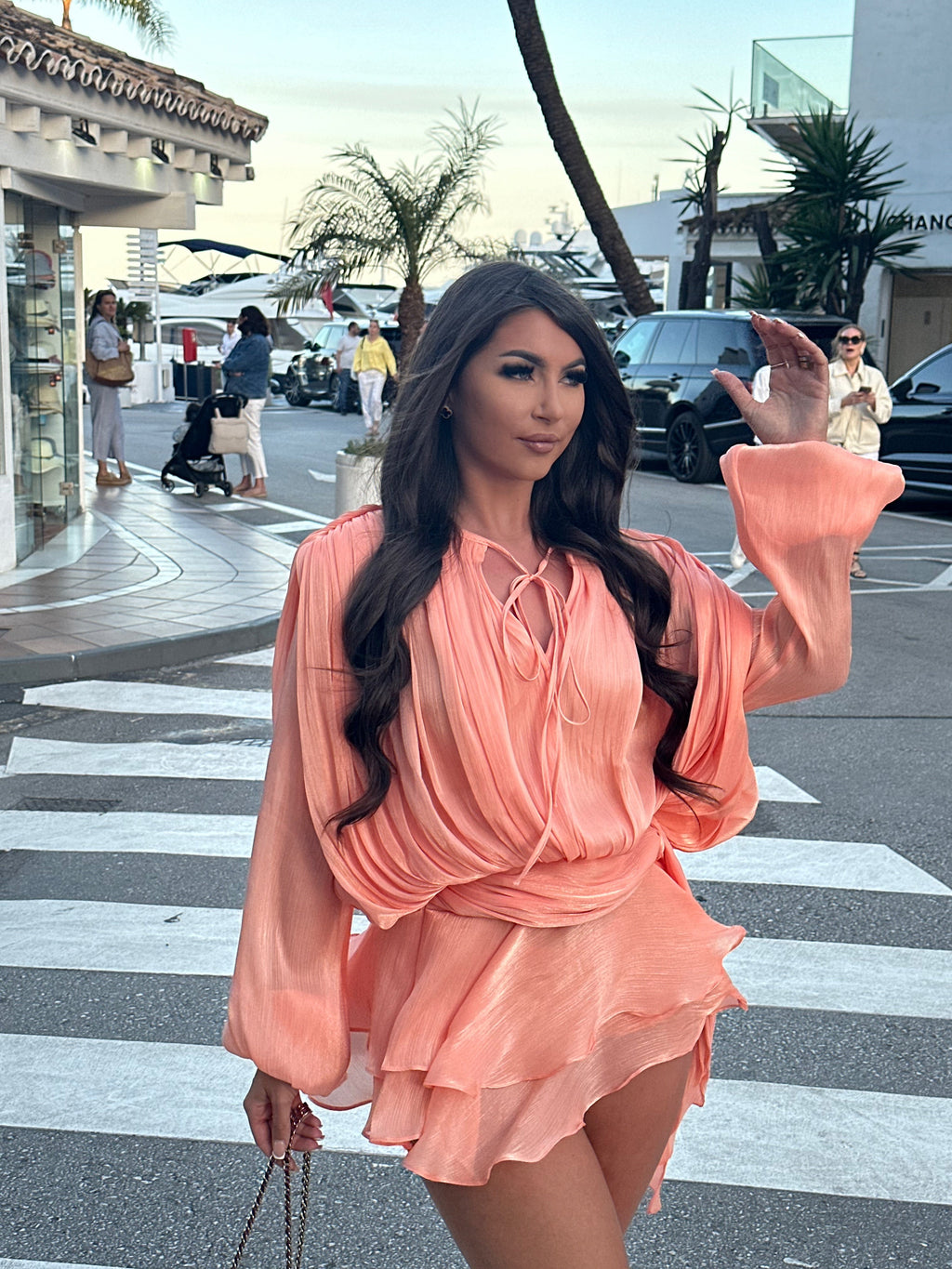 ‘HARPER’ Dress - Coral
