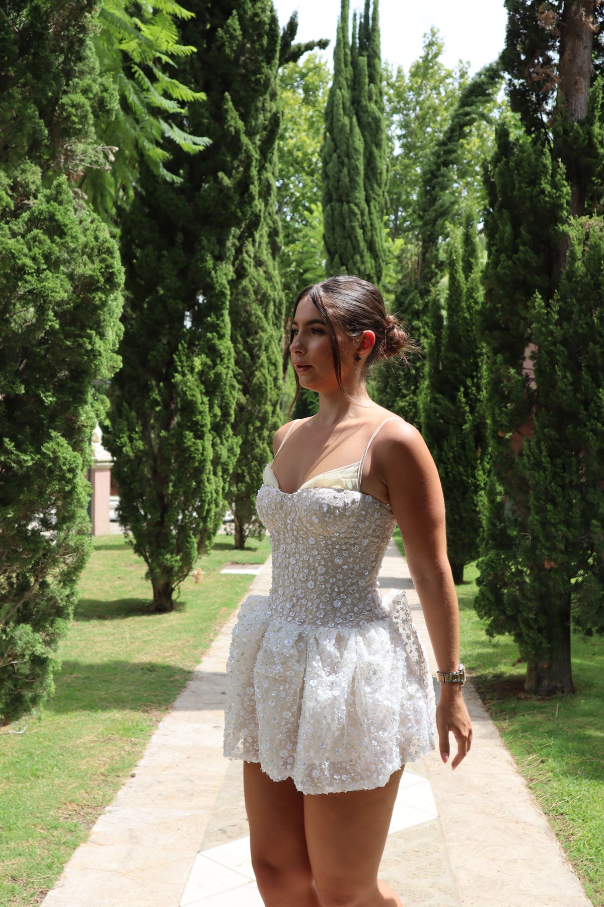‘CAMELLIA’ Embellished Dress