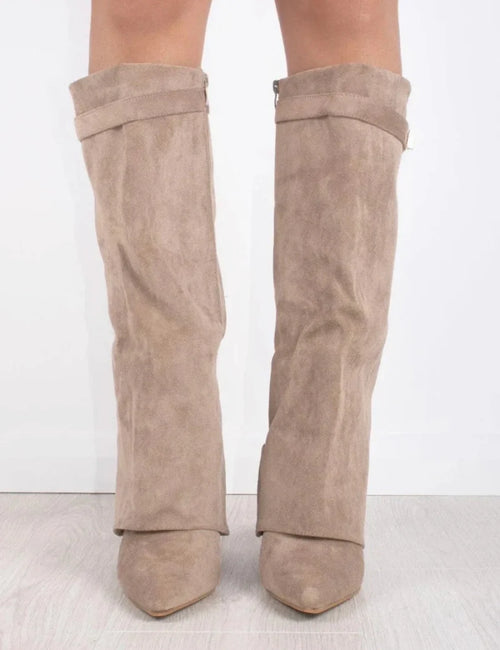 Thryx Suede Beige Boots